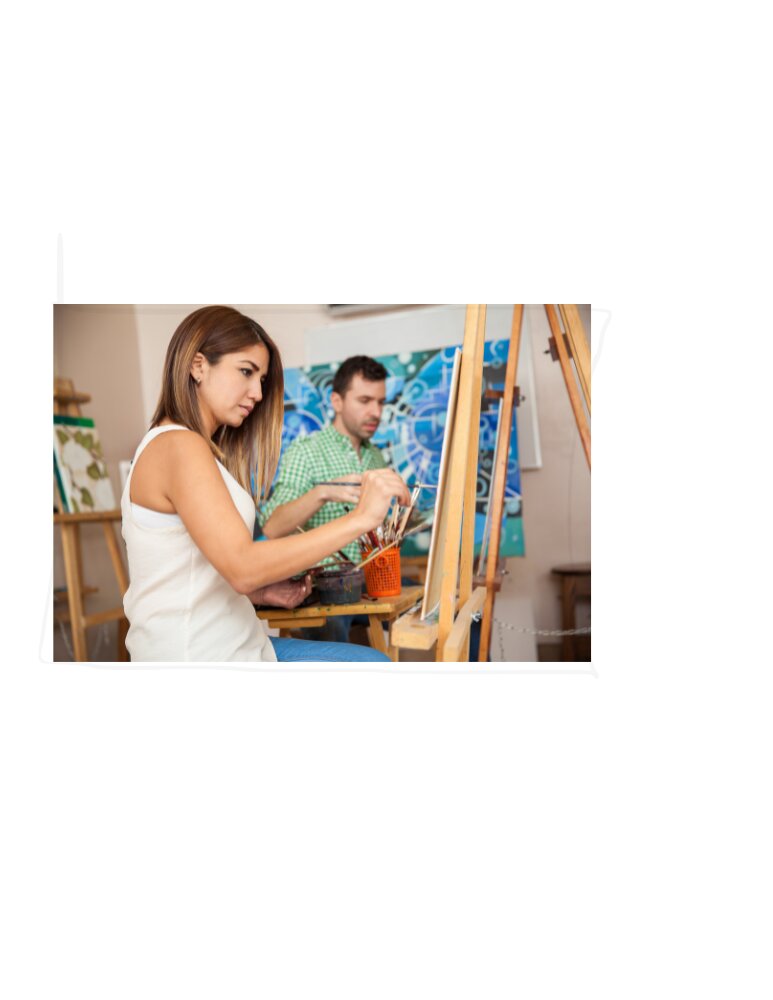 Painter&rsquo;s Studio- Intermediate Acrylic Art Graphic
